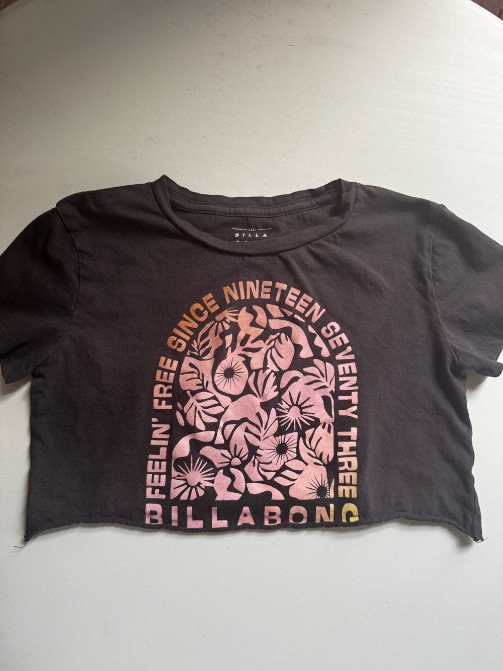 Billabong Vintage Style Cropped T-Shirt
